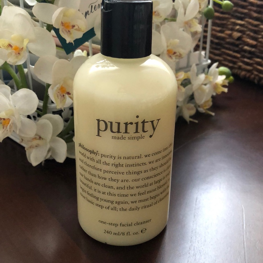 Philosophy purity face wash.